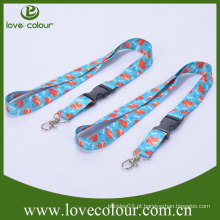 Preço de fábrica Poliéster Lanyard personalizado de álcool impresso